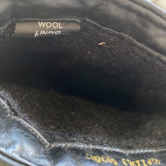 Ecco Black Leather Winter Boots with wool lining 40 - Picture 7 of 8